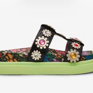 Betsey Johnson Madoxx Floral Embellished Sandals